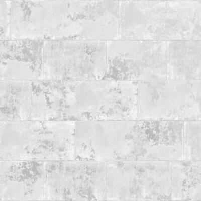 Rasch Portfolio Beton Ziegel Grau Metallic Tapete 248678