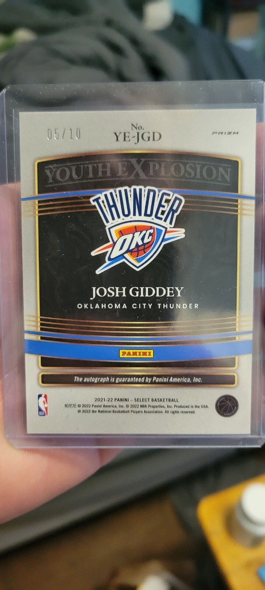 2021-22 Panini Select - Youth Explosion Signatures Josh Giddey #YE