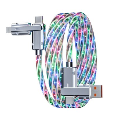 4-in-1 Fast Charging Cable for iPhone, Android, Samsung, Multi-Device Durable US