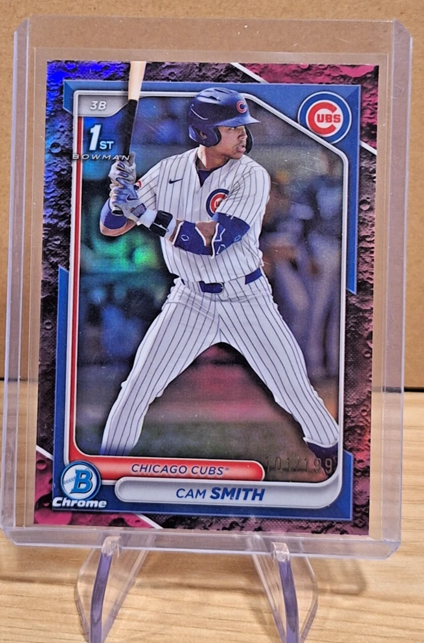 2024 Bowman Draft Chrome 1st  CAM SMITH  Fuchsia Lunar Refractor /199  #BDC-67