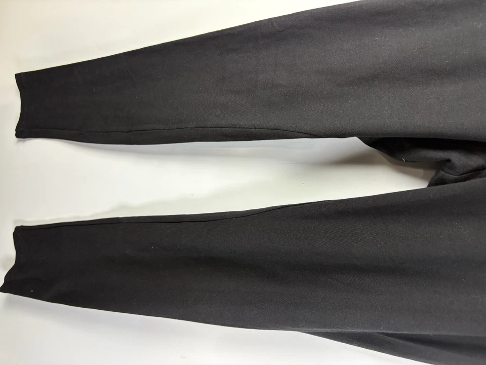 Hue 紧身裤女式中号黑色休闲弹性腰部弹力拉裤 — 第 4/4 张图片