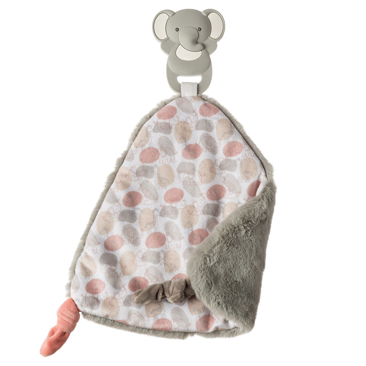 Mary Meyer Chewy Crew Kalahari Elephant 10″ Teether Blanket Silicone Teethers