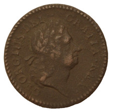 1724 Wood's Hibernia Half Penny Colonial Copper Coin