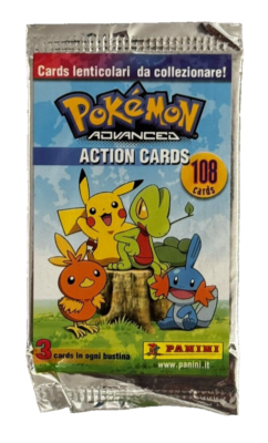 2004 Pokémon Panini Advanced Action Cards Sealed Booster Pack
