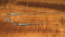 FLY TYING THREADER AND BODKIN CHAIN ATTACHED  FLY & JIG TYING TOOL #T8494