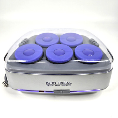 John Frieda Smooth Waves Body Shine 5 Jumbo 2'' Velvet Rollers No Clips