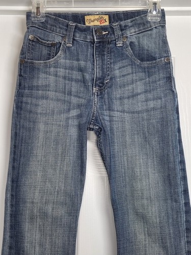 Wrangler 20X Boys 12 Slim Jeans Youth Vintage Bootcut Glasgow Dark Wash Western - Picture 5 of 10