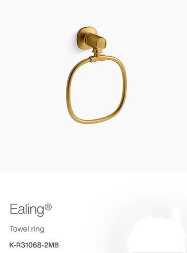 ANILLO TOALLA DE CURACIÓN EN NÍQUEL CEPILLADO, NEGRO MATE, LATÓN MODERNO, ¡CROMO PULIDO! - Imagen 2 de 5