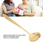 <!--F#f_0-->Serving Spoon Mirror Polished Brass Glossy Edges Heavy Duty Round Spoon<!--F/-->