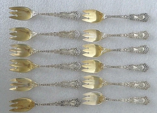 1894 Gorham Sterling Silver Imperial Chrysanthemum Ice Cream Spoon, mono W 20.9g