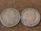 BARBER HALF DOLLAR SET 1912 D 1907 D **SILVER**