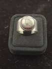 Vintage Modernist Sterling Silver Dome Ring 11.1g - Size 9