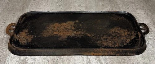 Vintage Wagner Ware Cast Iron Sidney -0- Long Griddle 1149