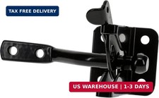 Automatic Gate Latch, Black, 4 in Strike, Model N184-861, For Outswing Gates Doo