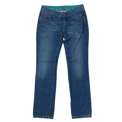 Evisu Donna Denim Jeans Tapered Fit Y2K Blau Damen W30 L30