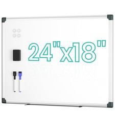 Magnetic Dry Erase Board for Wall, 24" x 18" Magnetic Whiteboard with Eraser,...