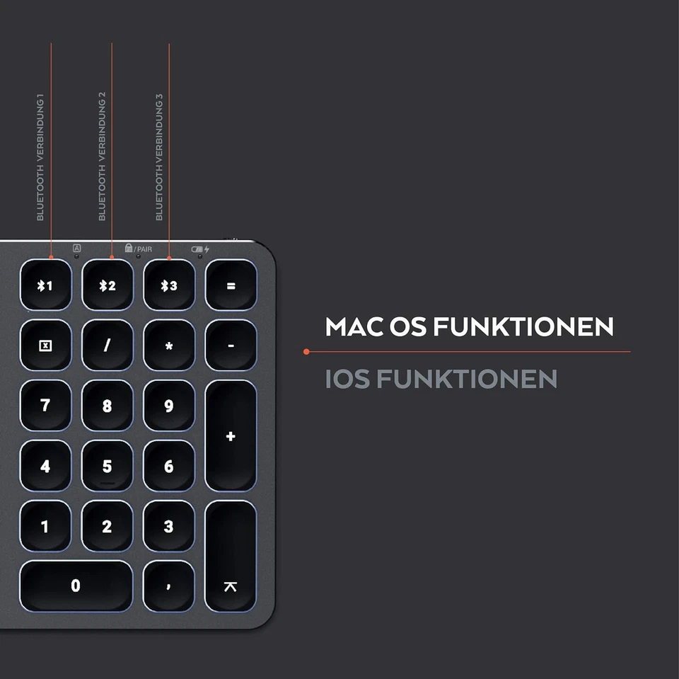 Satechi Compact Backlit Bluetooth Keyboard – Wireless Bluetooth 5.0 & Multi-Devi - Image 2 of 4