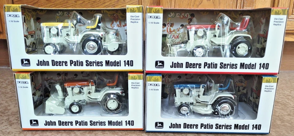 ERTL John Deere Patio Series Precision 140 Lawn Tractor Set 1/16 Scale - Image 3 of 4