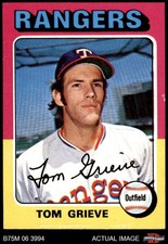 1975 Topps Mini #234 Tom Grieve Rangers 8 - NM/MT
