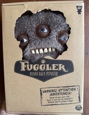 Spin Master Fuggler Funny Ugly Monster RARE HTF NIB Annoyed Alien Brown Plush