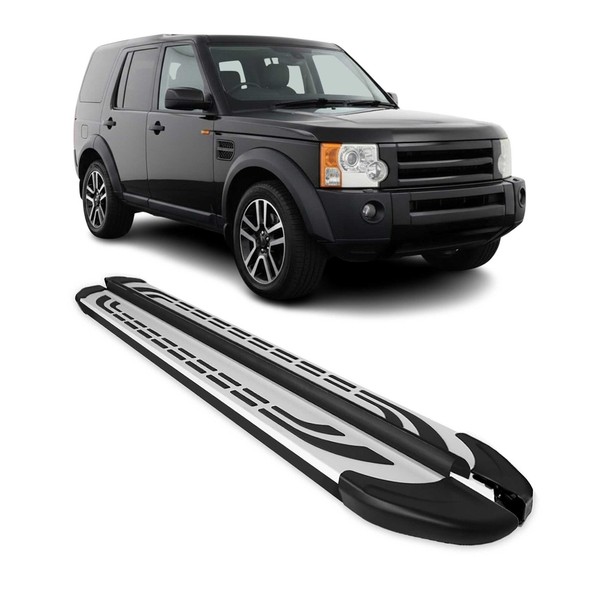Trittbretter Seitenschweller FüR Land Rover Discovery 2005-2009 Schwarz Alu-image