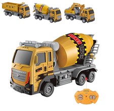 Camion Telecomandato Giocattolo con Luci Cantiere Betoniera Camion