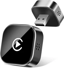 2025 Upgraded Wireless CarPlay & Android Auto Adapter, 2 in 1 Mini Small Size Wi