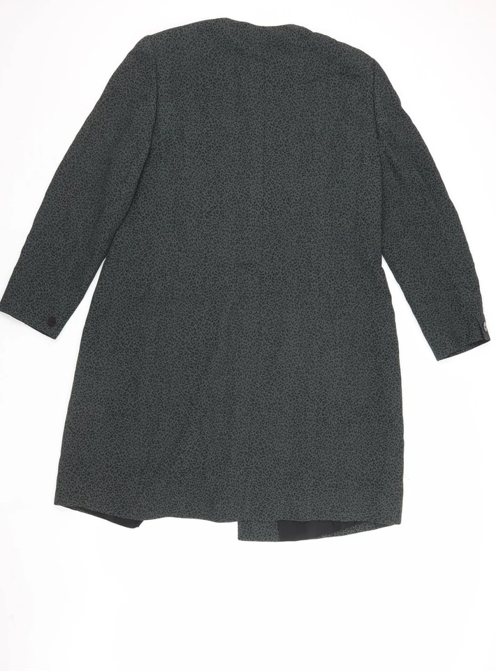 Windsmoor Women's Green Animal Print Long Overcoat Size 18 - Image 2 of 4