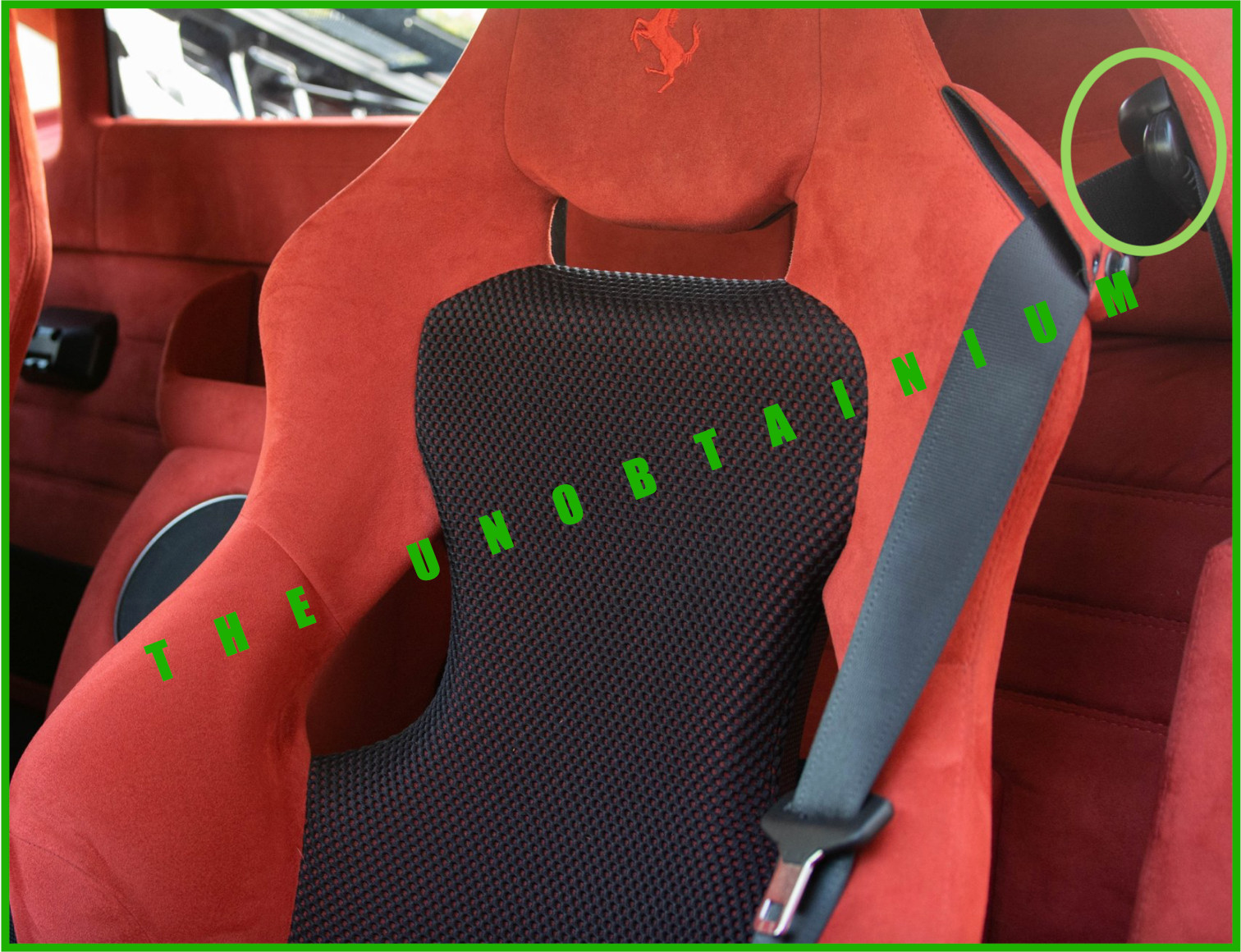 FITS/FOR FERRARI 430 SEATBELT COVER SET PART CARBON LOOK #83491700