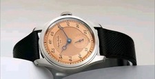 Pierre Paulin Merkur Salmon Dial Mechanical Wind 38mm