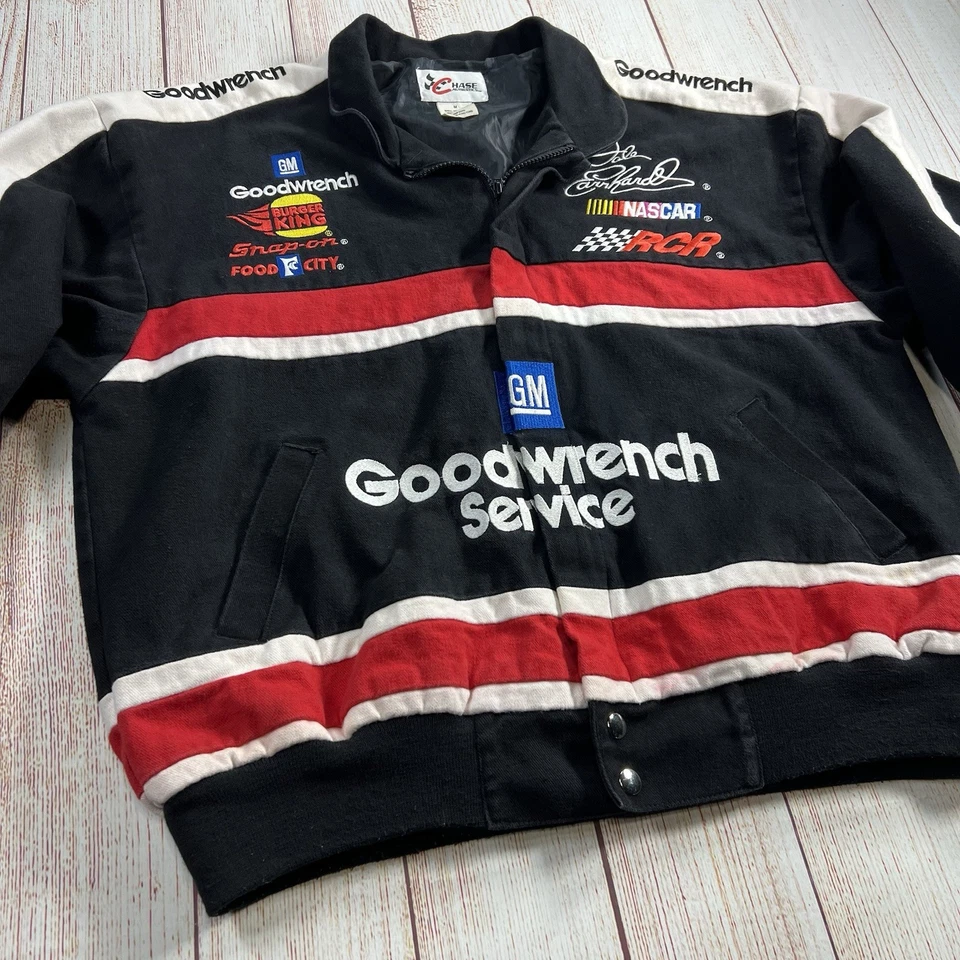 Dale Earnhardt Vintage Nascar Racing Jacket Adult Medium Chase Authentics Flaws - Image 2 of 4