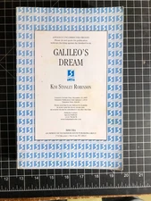 Galileo's Dream by Kim Stanley Robinson -- Advance Uncorrected Proof