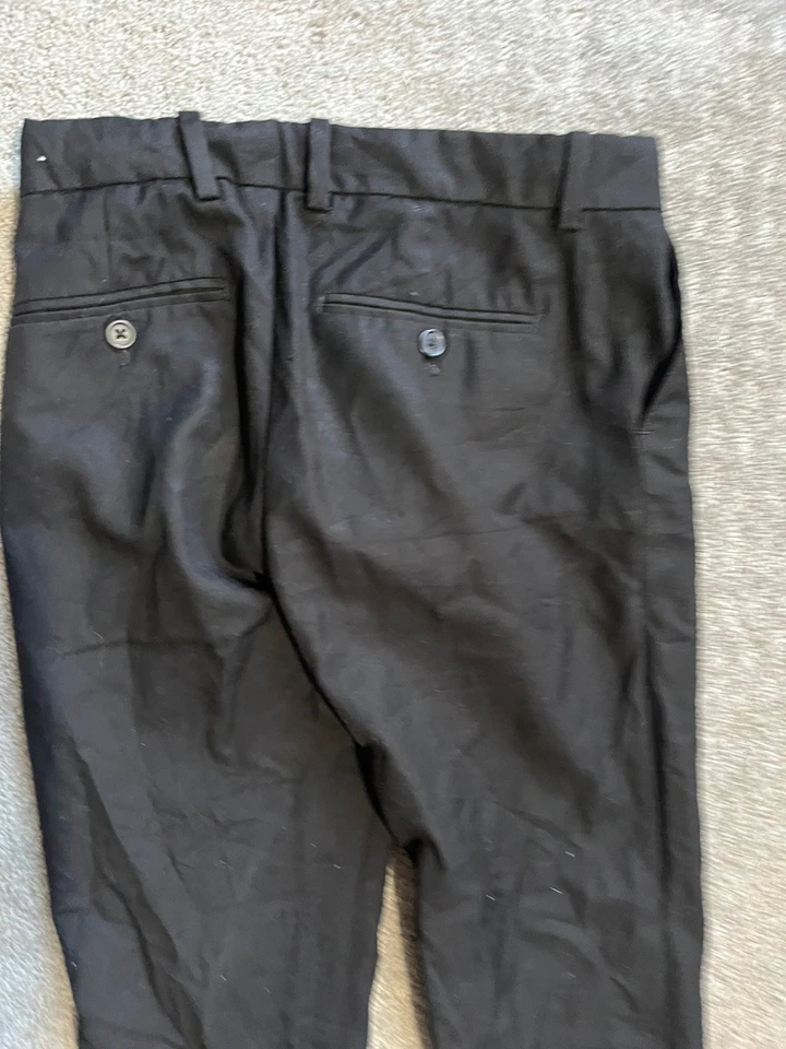H&M Boys Slim Fit / Coupe Etroite Black Dress Pants, Size 9-10Y - Image 4 of 4
