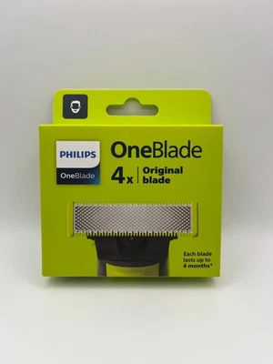 Philips OneBlade Ersatzklingen Original QP240/50 One Blade Rasierer 4 Stück
