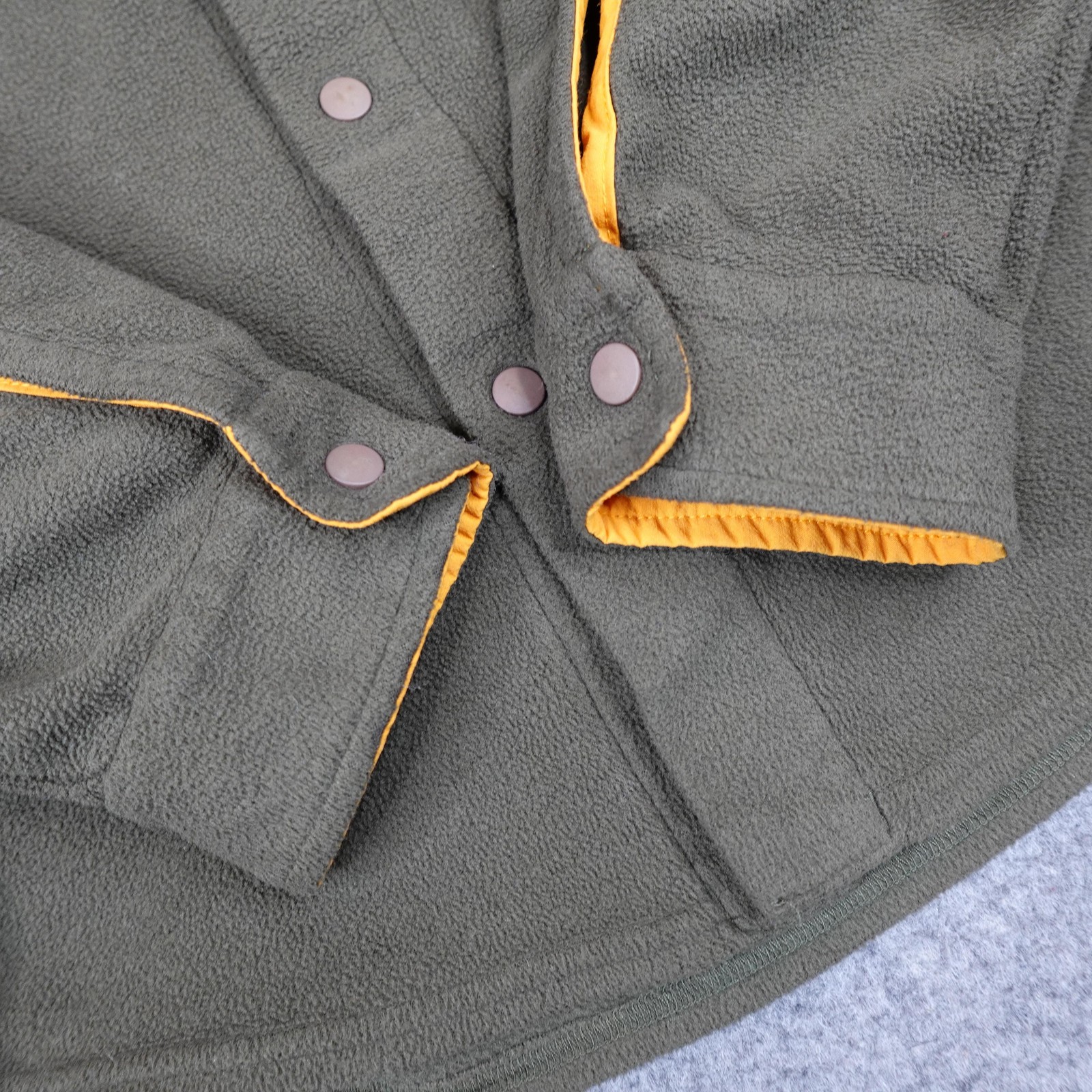 Vintage Patagonia Jacket Mens Medium Olive Micro D-Luxe Synchilla Shacket Y2K thumbnail 5