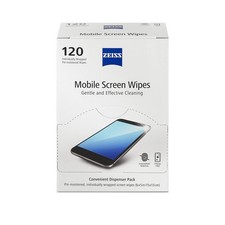 ZEISS Pre-Moistened Wipes, Screen Cleaner, 120 120 Count Pack of 1 , White