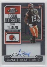 2023 Panini Contenders Optic Ticket RPS Cedric Tillman #104 Rookie Auto RC 9r9
