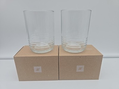 2 Nespresso Barista Recipe Clear Glass Small Coffee Cup 12oz Made In France BNIB