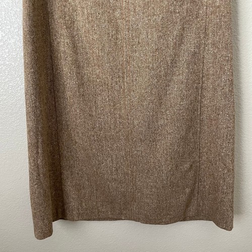 Vintage Lilly Pulitzer Dress Womens Size 10 Brown Wool Mini Preppy Academia - Picture 4 of 9
