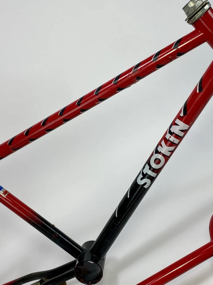 1987 Huffy Stokin винтажный BMX рама вилка 20» старая школа 80-х гонки США сделано красный - Изображение 4 из 4
