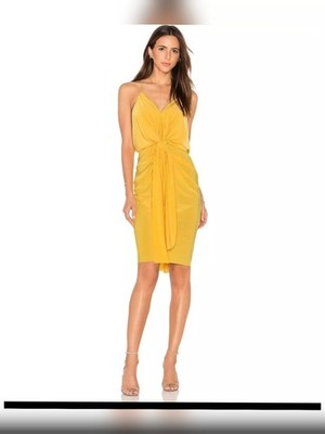MISA Los Angeles Women's Marigold Domino Mini Dress Size XS NWT Yellow