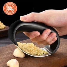 Stainless Steel Garlic Press Crusher Manual Garlic Mincer Kitchen Tool