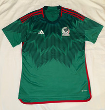 Adidas Men's XL Green Mexico 2022 Short Sleeve Home Soccer Jersey HD6899