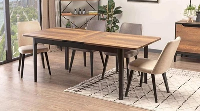 Essgruppe Esszimmer Set 5tlg Esstisch + 4x Stühle Holzmöbel Luxus Einrichtung - Bild 1 von 3