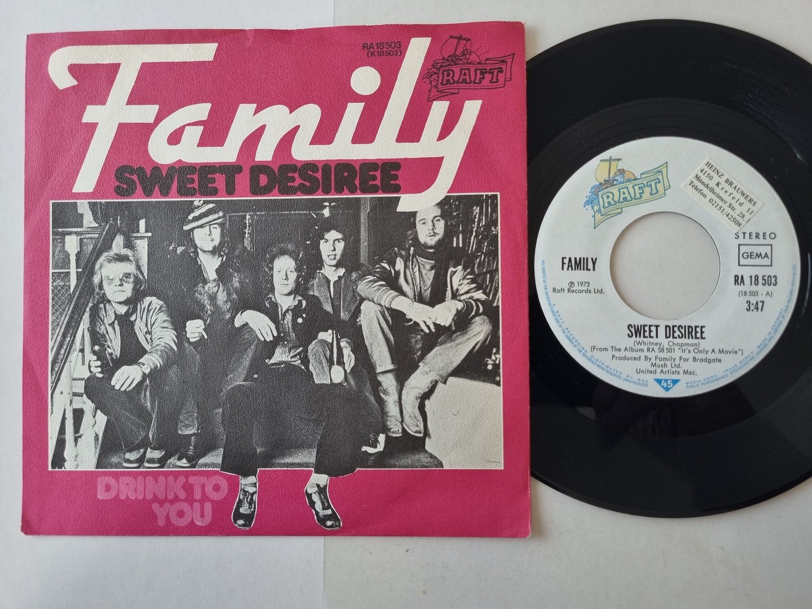 Family - Sweet Desiree 7'' Vinyl Germany
