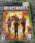 Mercenaries: Playground of Destruction w/ manual + Registration CIB (Xbox, 2005)