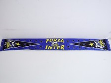Sciarpa calcio Inter Milan Forza Inter blu tifosi con frange