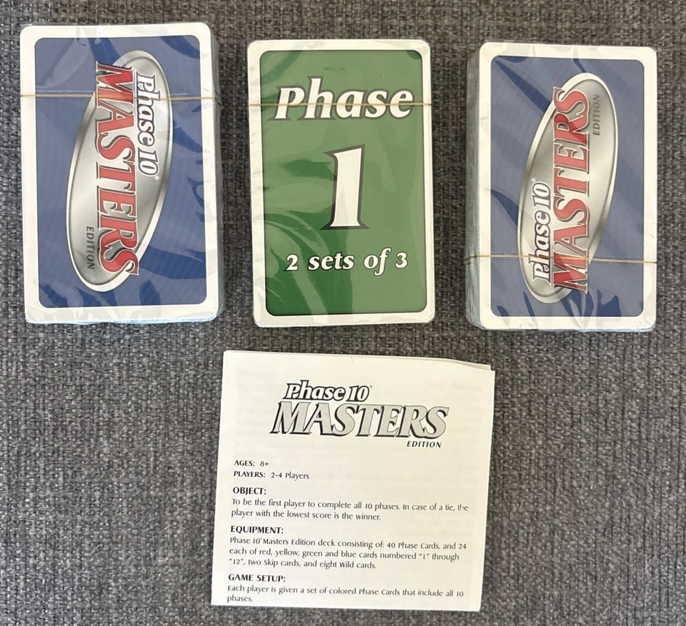 Phase 10 Masters Edition - 2009 Fundex Games Collectible Tin NEW Sealed cards - Image 4 of 4