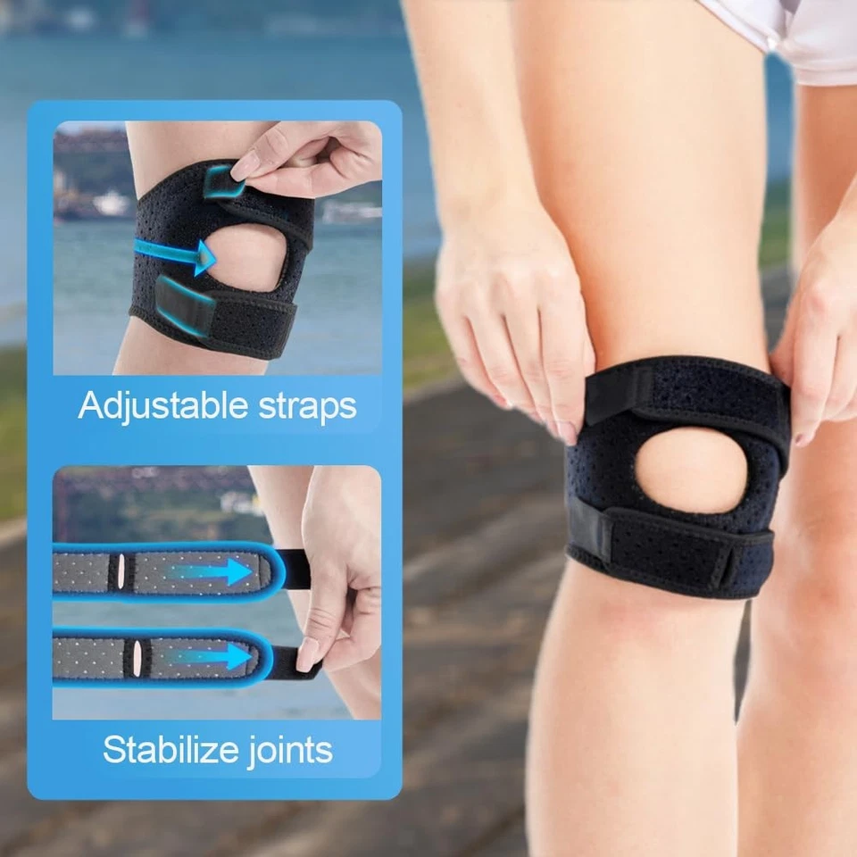 Knee Brace Support Neoprene Patella Stabilizing Compression Straps Adjustable US - Image 2 of 4