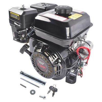 #ad 7.5HP Electric Start Horizontal Engine 4 Stroke 212CC Go Kart Gas Engine Motor $136.00